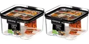 2 Pack Sistema Ultra Tritan Container 460ML Plastic Food Storage