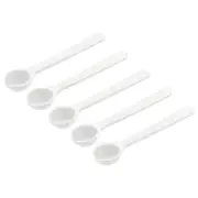 Micro Spoons 1 Gram Measuring Scoop Plastic Round Bottom Mini Spoon 50Pcs