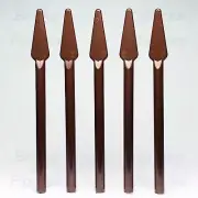LEGO® Castle Dark Brown Spear Minifigure Weapon Part Pike Flat End 93789 x 5