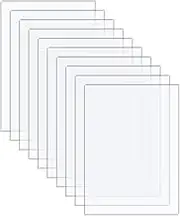 Langaelex 10 Pieces 5 x 7 x 0.043’’ (Thickness 1.0mm -1.2mm) Acrylic Sheets Clear Extruded Plexiglass for Picture Frame Glass Replacement, Projects Display, Painting (5 x 7 inch)
