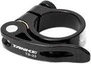Bike Seat Post Clamp Bicycle Seat Post Clamp Aluminum Alloy Ultra Light Quick Release Road Fixed Gear MTB Mountain Bike Parts 31.8mm 34.9 Seat Clamp(W 31.8mm)