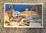 TWA Airlines Vintage Linen Postcard Valley of the Sun Phoenix Arizona AZ See Pic