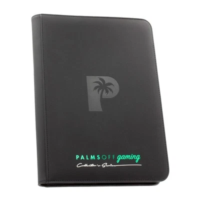Palms Off Gaming Collector's Series 9 Pocket Zip Binder - BLACK