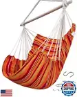 ADVOKAIR Hammock Chair Swing (500 lbs Max) - Hanging Hammock Chair Rope Swing
