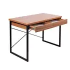 Artiss Computer Desk Drawer Cabinet Home Office Study Table Walnut 100CM