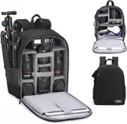 Cwatcun Camera Backpack Bag Professional for SLR DSLR Mirrorless Camera Waterpro