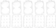 SG Store Pack of 5 SD TF Memory Card Cases 57.7 x 43 x 8.4 mm 8-Slot Waterproof Storage Box with Hard Protection for 2 x SD Cards and 6 x TF Memory Cards