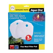 Aqua One Fine Filter Wool Pad 37w for 500/700 Aquis Canister Filter (Pack of 2)