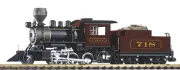 Piko 38238 G Santa Fe Mini-Mogul Steam Locomotive with Tender #718