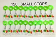 120 small column Fishing Rubber Float Bobber Stops Pitch Sinker Brand new USA