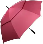 Durable Automatic Open Umbrella Extra Large Oversize Double Canopy Vented Windproof Waterproof Stick Umbrellas Stylish Golf Umbrella Super-Strength