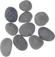 JOINPAYA 20pcs Painting Stone Decorative Paint Hand- Rocks Small Pebble Stones Garden Rocks for Garden Polished Pebbles Black