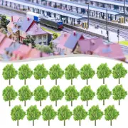 Realistic 4cm Scale Model Trees for Railroad Train Scenery - Pack of 20!
