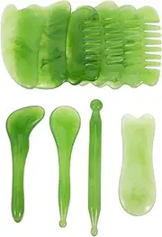 Gua Sha Set Pcs Face Tool Kit Massage Roller Facial Cupping Scrape Massages Resin Material Safe for Use