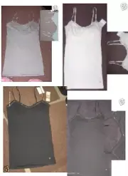 NWT American Eagle Ruffle Shine Cami Tank pretty embellished w shelf bra choice