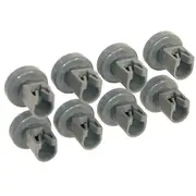 8PCS Dishwasher Basket Wheel for Aeg Favorit Privileg Zanussi Dish Washer Kits Accessories gray