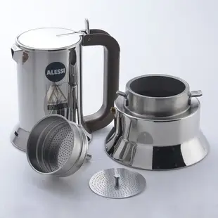 義大利 Alessi 9090 不鏽鋼摩卡壺 咖啡壺 3人份【$199超取免運】