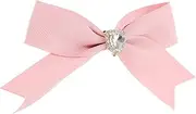 OATIPHO Leather Bowknot Hair Clips for Women Pink Girls Hair Accessories Elegant Appearance