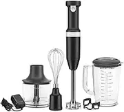 KitchenAid KHBBV Cordless Hand Blender, Matte Black