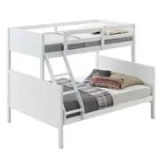 Welling Single Over Double Bunk Bed - White