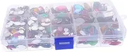 MERRYHAPY 1 Set Flatback Acrylic Rhinestones for DIY Crafts Gem with Storage Box for Clothing Shoes Accessories and Handmade Projects