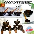 Ceylon Coconut shell Dessert Cup with spoon 100% Natural Eco-Friendly organic