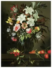 18x24"Decoration CANVAS.Interior room design art.Flower vase painting.6645