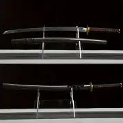 Japanese Samurai Katana Full Tang 1095 Steel Clay Tempered Razor Sharp Sword
