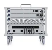 Ubiquiti Toolless Mini Rack, 6U-sized Device Rack with 24-port Blank Patch Panel, Can Assembled Without Tools, Lockable Casters U-Rack-6U-TL