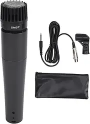 Dynamic Handheld Microphone, Karaoke Vocal Classic Style Microphone with XLR Audios Cable, Professional Moving Coil Wired Mic, for Singing, for Public Speaking, Parties