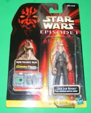 Star Wars Episode 1 JAR JAR BINKS w/ COMMTECH Chip Action Figure NIB