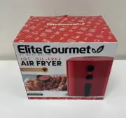 New Elite Gourmet by Maxi-Matic 1 QT Oil Free Air Fryer Model EAF 3218R-Red