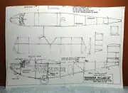 ROHRBACK ROLAND II BALSA FREE FLIGHT MODEL AIRPLANE PLANS 26" WINGSPAN