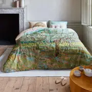 Bedding House X Van Gogh King Natural Van Gogh Orchard Natural Cotton Sateen Quilt Cover Set