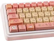 PBT Keycaps 138 Keys Cute Keycaps Dye-Sublimation Dessert Pig Keycap Mao Profile Custom Keycap for Cherry Gateron MX Swithes Mechanical Keyboards