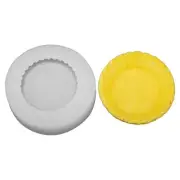 Egg Tart Skin Shape Silicone Mold DIY Birthday Cupcake Topper Fondant Cake Decor
