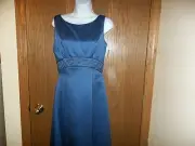 NEW WOMEN'S MICHELANGELO INDIGO/BLUE BRIDESMAID FORMAL DRESS SIZE 4 MSP $150.00
