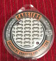 Thirstystone Handlebar Mustache Car Cup Holder Coasters Carsters, 2-Pack
