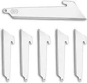 OUTDOOR EDGE 3.0" RazorSafe Utility Blade Replacement 6-Piece Pack, 3X Cutting Edge, Hand Finished Shaving Sharp