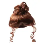 Bulk Buy of 3 Antina's Auburn Up Swept Curly 10" Doll Wigs