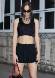 [DARKER WAVS] Kickdrum Red Stitch Athletic Tank Top