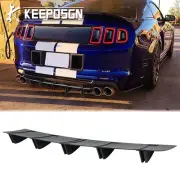 32" Rear Bumper Spoiler Diffuser Lip Shark Fin Matte For Ford Mustang GT Focus (for: Ford)