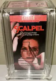 SCALPEL Charter VHS Horror Movie Video 1986 FACTORY SEALED BECKETT BGS 7.5 / B
