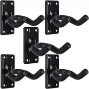 Guitar Wall Hanger Mount 5Pack Guitar Hangers for Wall Black Guitar Hook Holder