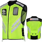 LVNRIDS Motorcycle Vest Safety Reflective Sleeveless Motorbike Jacket