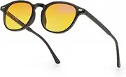 Blue-Light Glasses - Skylark TR with NightShift EvenFall GT Lenses for Better Sleep, Energy & Health