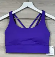 Lululemon Energy Longline Bra B/C Cup Size 8 Atomic Purple 25767