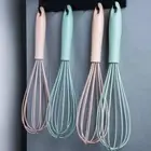 Home Silicone Milk Frother Cooking Manual Whisk Blender Mixer Egg Beater