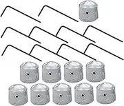 COSMEVIVI 10 pcs Electric Guitar Volume Control Knobs Durable Plastic Guitar Knobs for Easy Replacement Stylish Design Parts