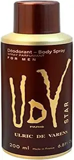 Ulric De Varens UDV Deoderant Spray For Men 200ml STAR Ulric De Varens